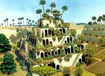 Hanging Gardens of Babylon 600 BC バビロンの空中庭園。紀元前に存在した階段上の庭園。