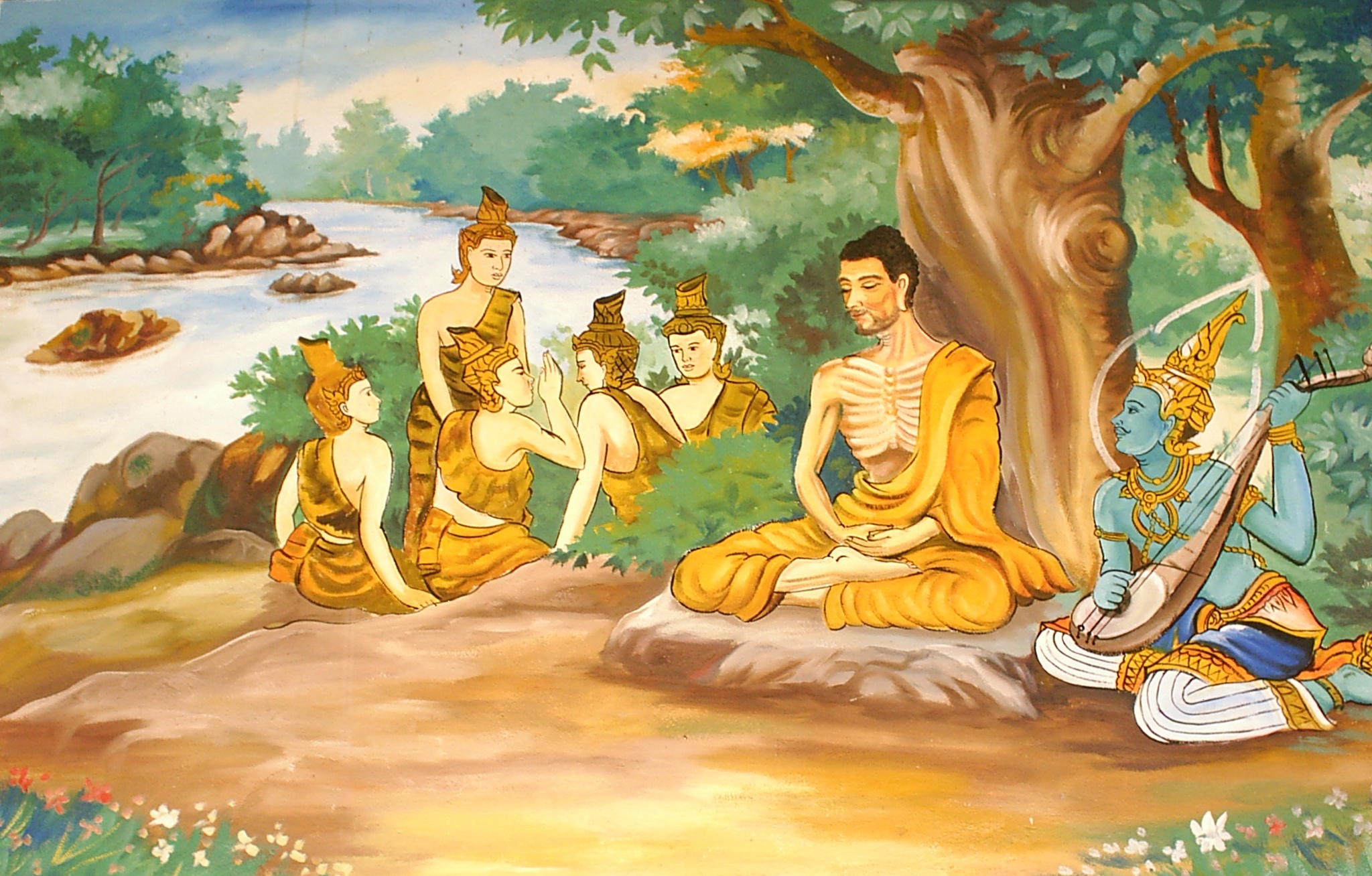ascetic bodhisatta gotama with the group of five 釈迦の生涯に関する新発見か？ネパールで新たな発見が！