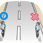 道路交通法改正。右側通行で罰金へ。