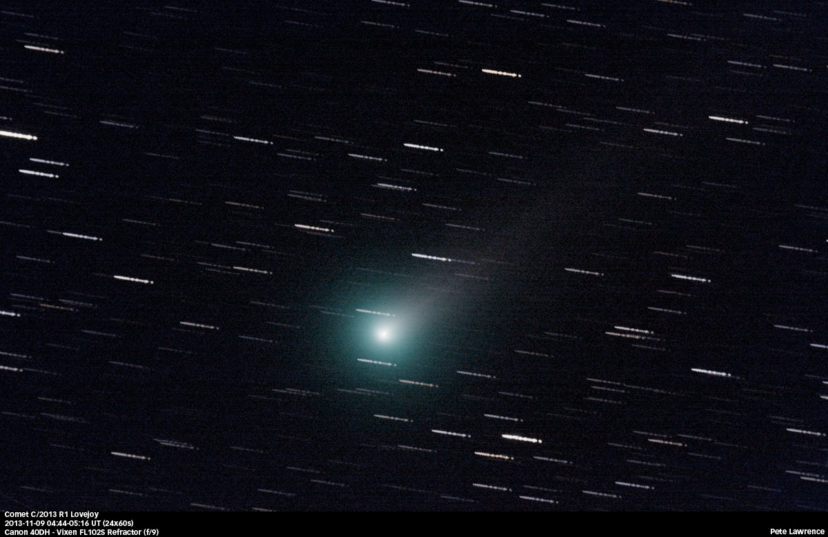 2013 11 09 AVG C2013R1Lovejoy ラブジョイ彗星が接近！なんと4等星ほどの明るさで観測される！12月22日に近日点通過！