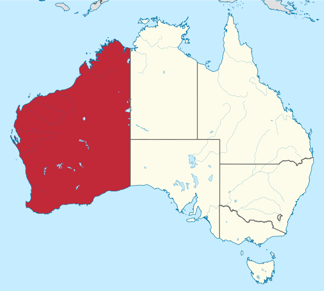 667px Western Australia in Australia svg オーストラリア西部でサメの駆除解禁！環境保護団体の反発は避けられず。
