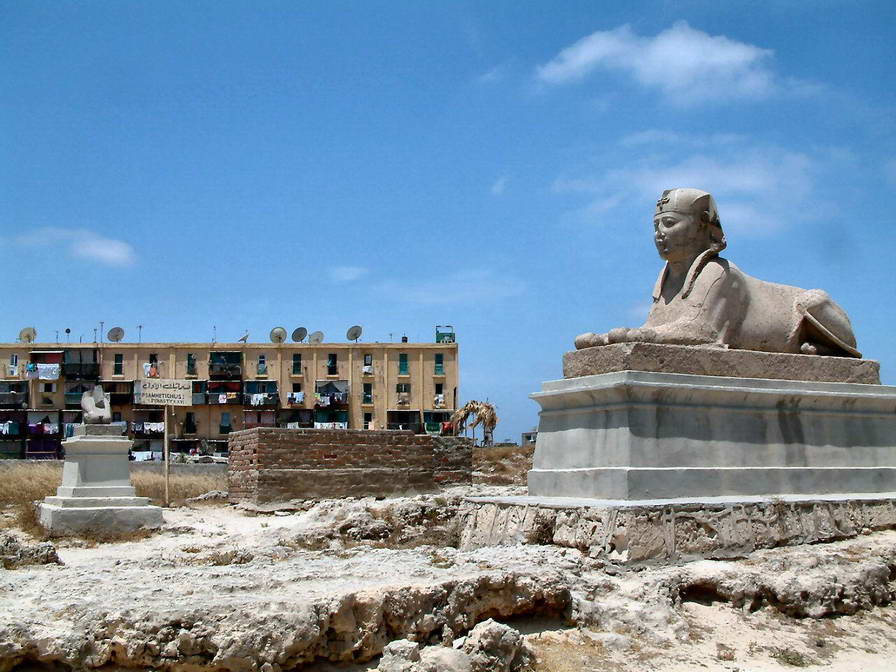 Sphinx Alexandria アレクサンドリア。古代エジプト最後の都市。
