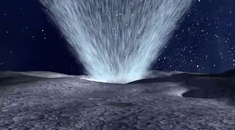Moon water splash by NASA 月に存在する水、人類の月面開発に利用可能！