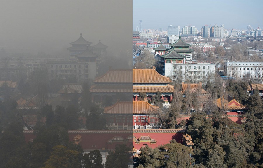 beijing smog 900x574 北京は人類居住に適さない！中国政府系シンクタンクが発表！
