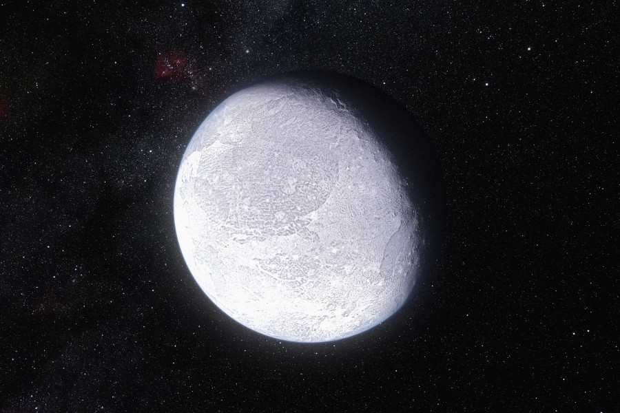 Artists impression dwarf planet Eris 900x600 準惑星エリス(2003UB313)、冥王星除外のきっかけとなった惑星！