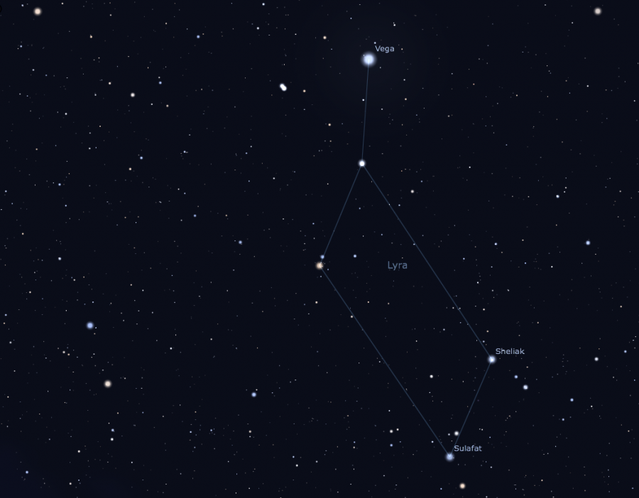 lyra 900x702 こと座流星群、2014年は4月23日の午前3時が見ごろ！