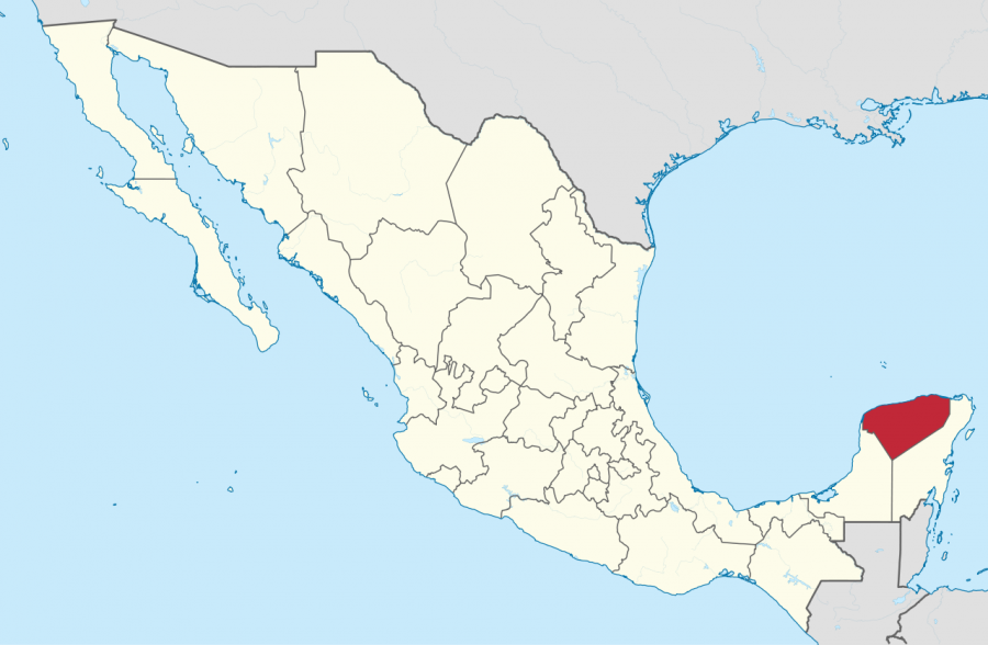 1280px Yucatan in Mexico location map scheme svg 900x588 12000年前の頭蓋骨が発見される！保存状態は良好。