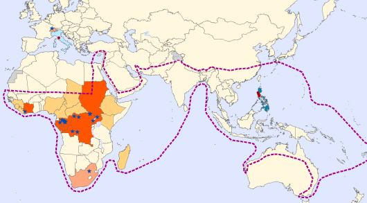 Global EbolaOutbreakRisk 20090510 マールブルク病。突然現れる謎の熱病！